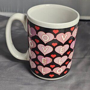 Valentines Day Ceramic Hearts Mug